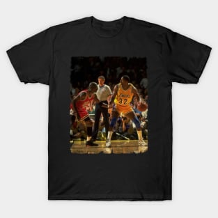 Michael Jordan vs Magic Johnson, NBA Finals T-Shirt